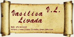 Vasilisa Livada vizit kartica